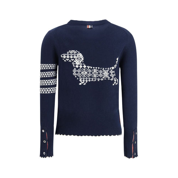 Women’s Thom Browne Blue Wool Oves Aries Sweatshirt