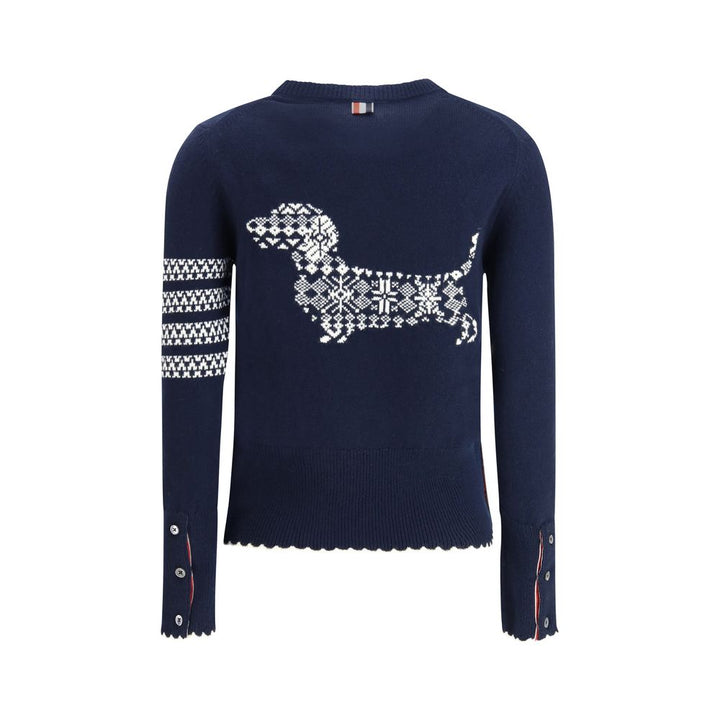 Women’s Thom Browne Blue Wool Oves Aries Sweatshirt