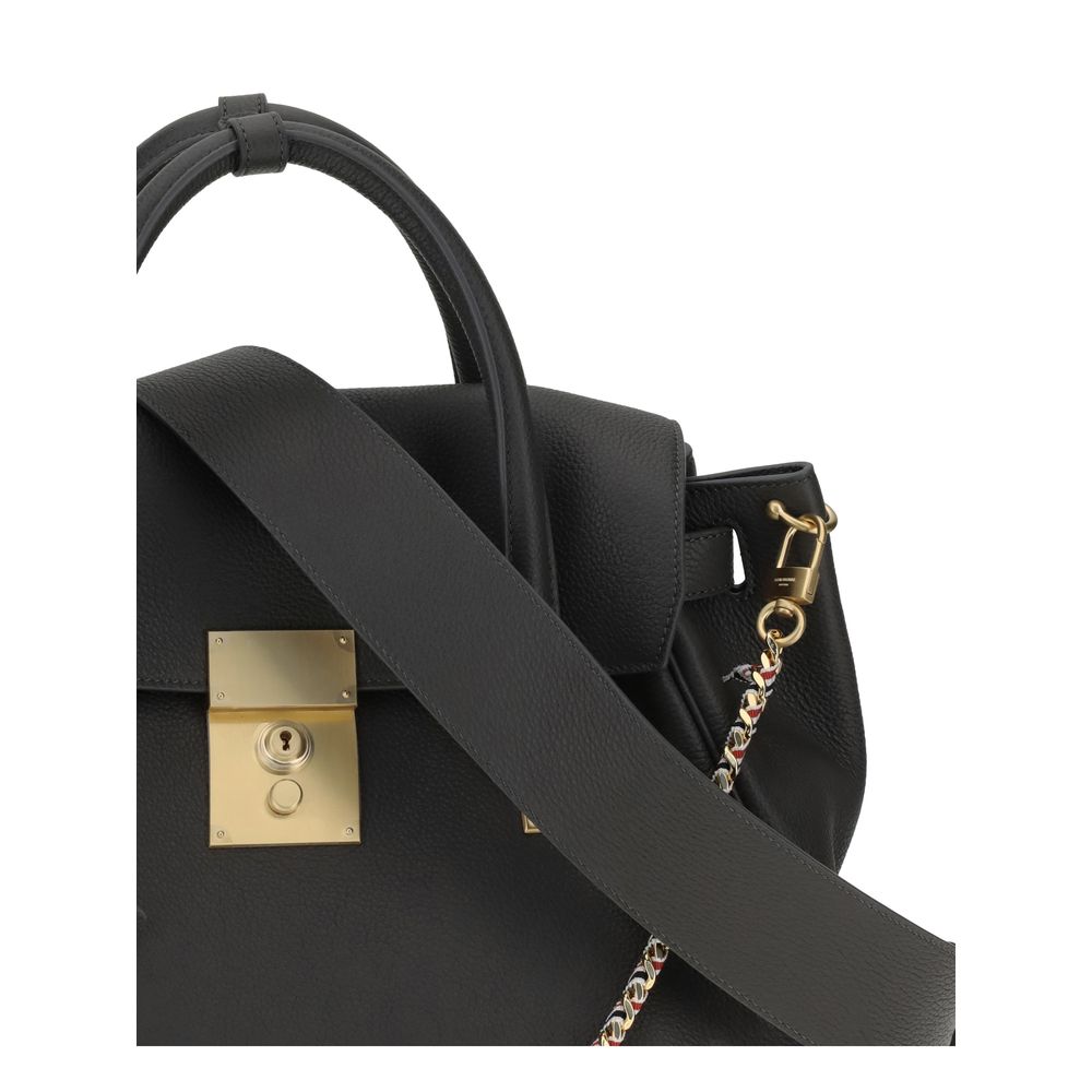 Women’s Thom Browne Gray Calf Leather Bos Taurus Handbag