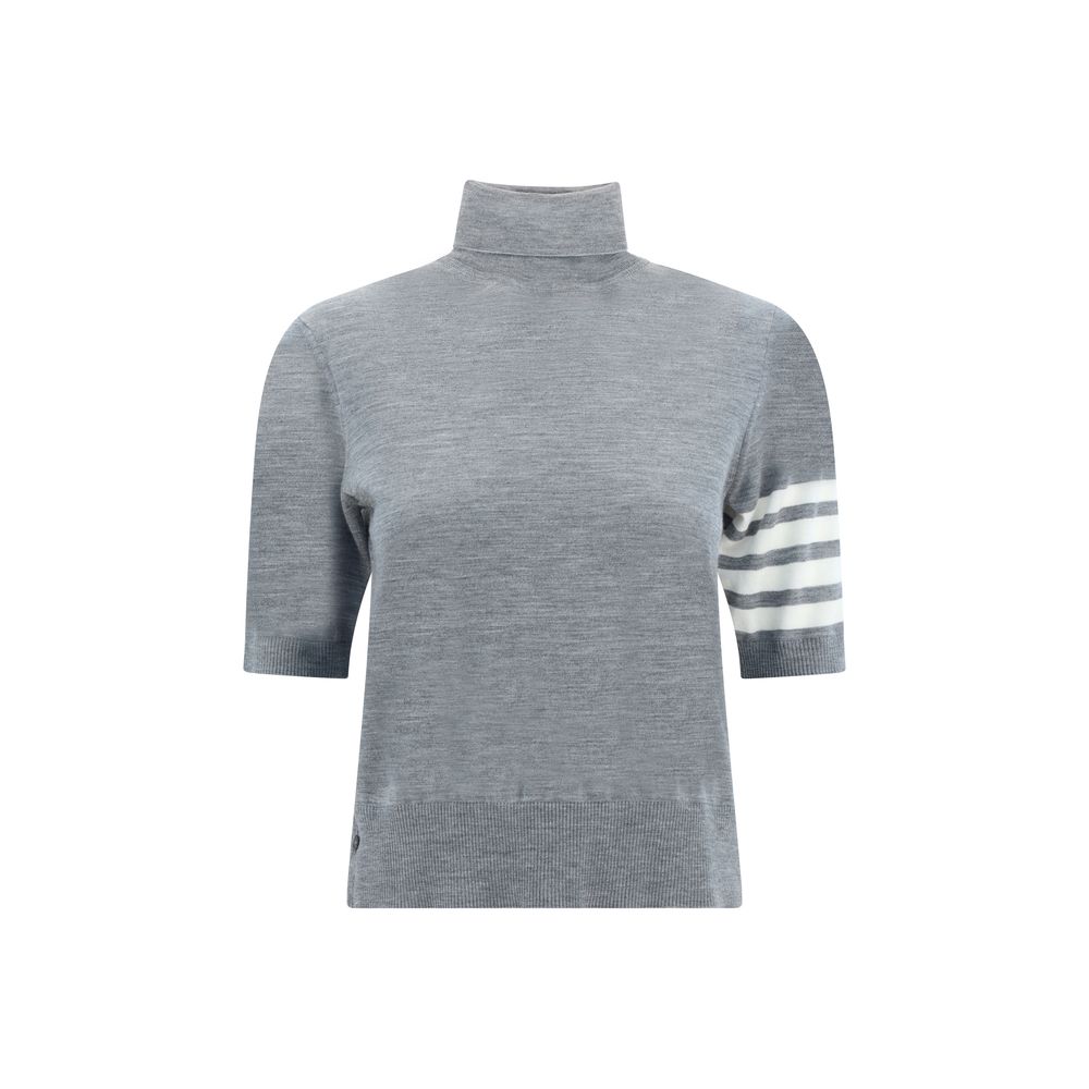 Women’s Thom Browne Gray Polyamide Turtleneck