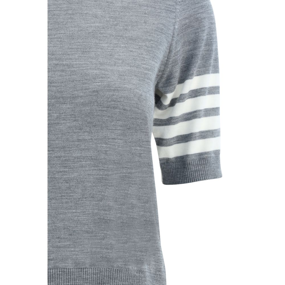 Women’s Thom Browne Gray Polyamide Turtleneck