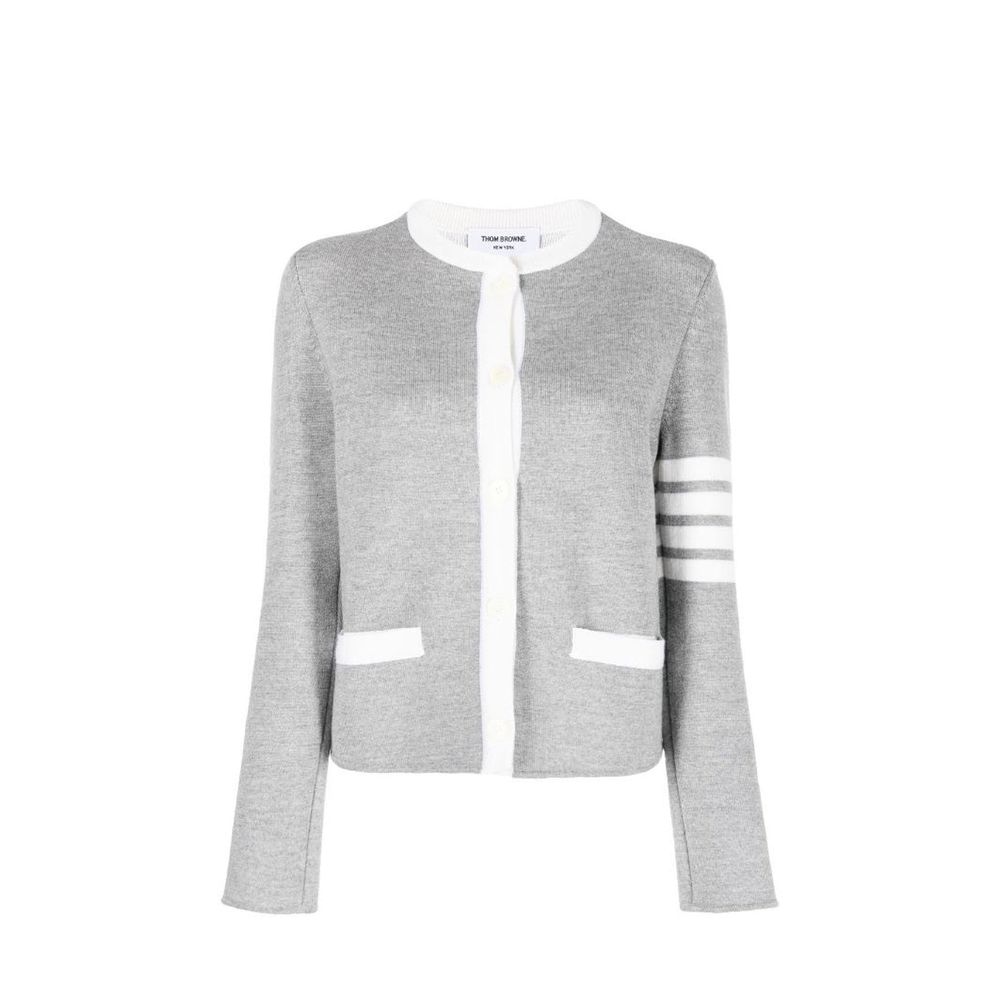 Women’s Thom Browne Gray Wool Cardigan