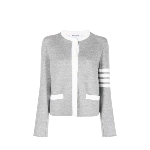 Women’s Thom Browne Gray Wool Cardigan