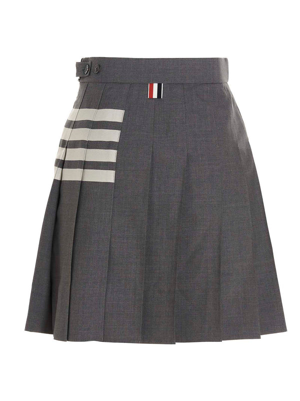 Women’s Thom Browne Gray Wool Long Skirt