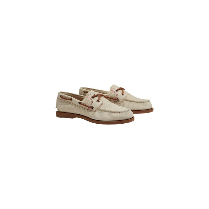 Women’s Timberland Beige Leather Platform Pumps