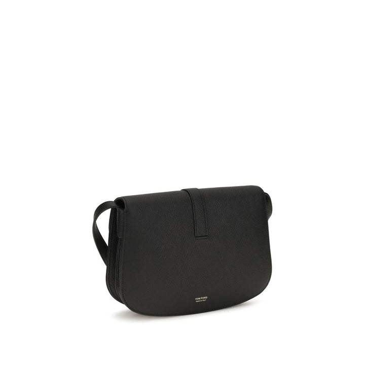 Women’s Tom Ford Black Calf Leather Bos Taurus Shoulder Bag
