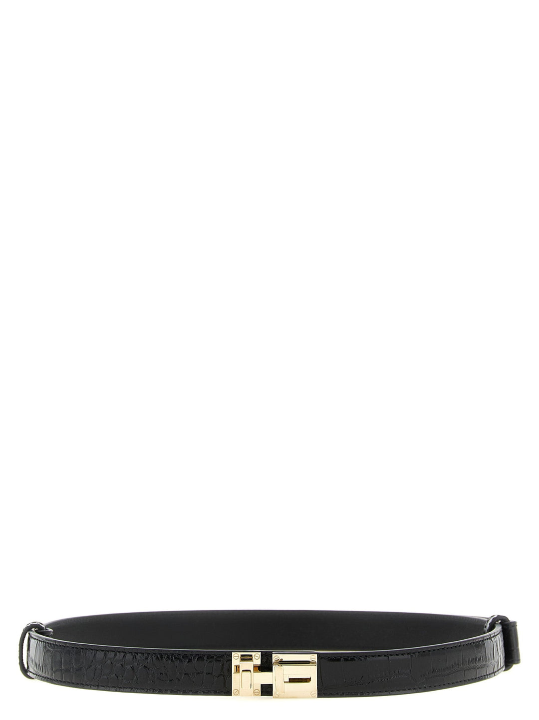 Women’s Tom Ford Black Calfskin Regular Belt