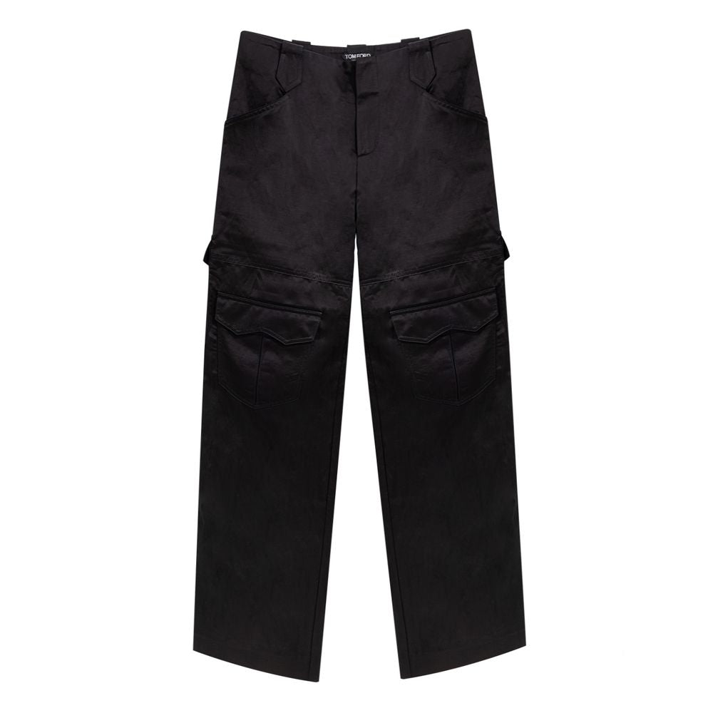 Women’s Tom Ford Black Viscose Cargo Pants