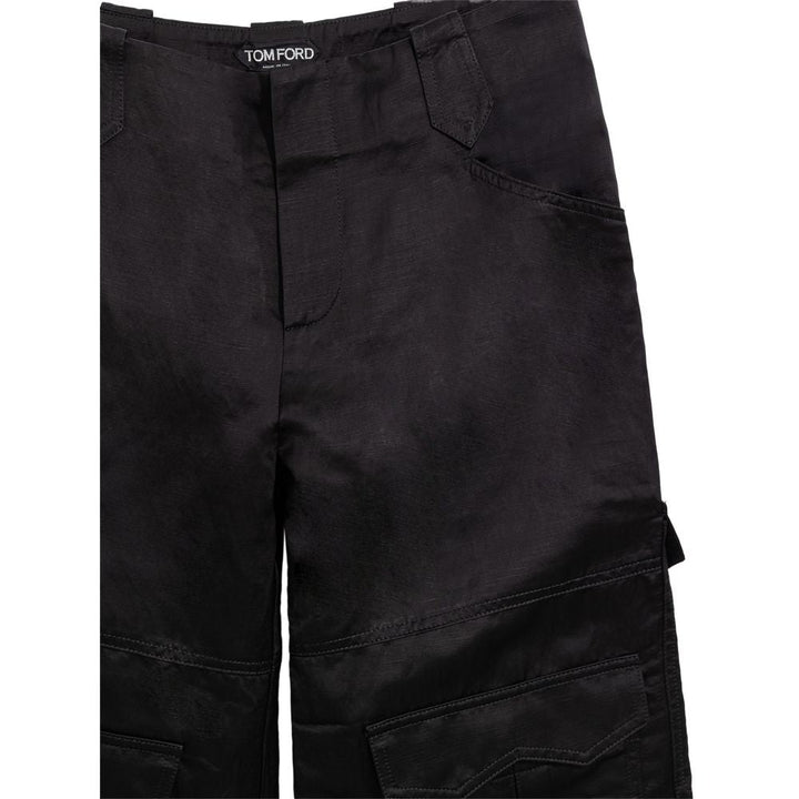 Women’s Tom Ford Black Viscose Cargo Pants