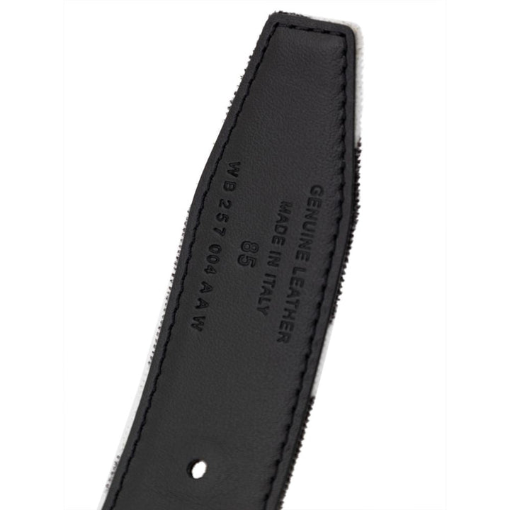 Women’s Tom Ford Black and White Leather Regular Belt