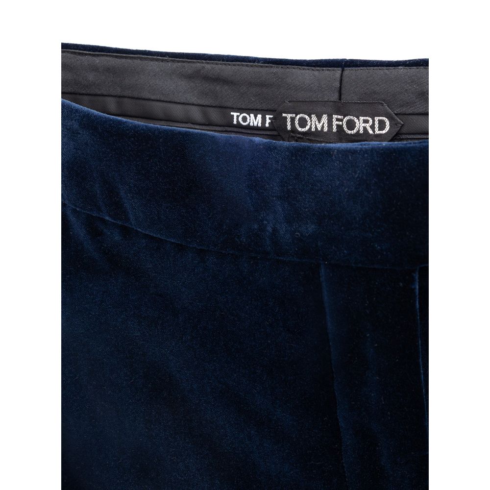 Women’s Tom Ford Blue Cotton Midi Skirt