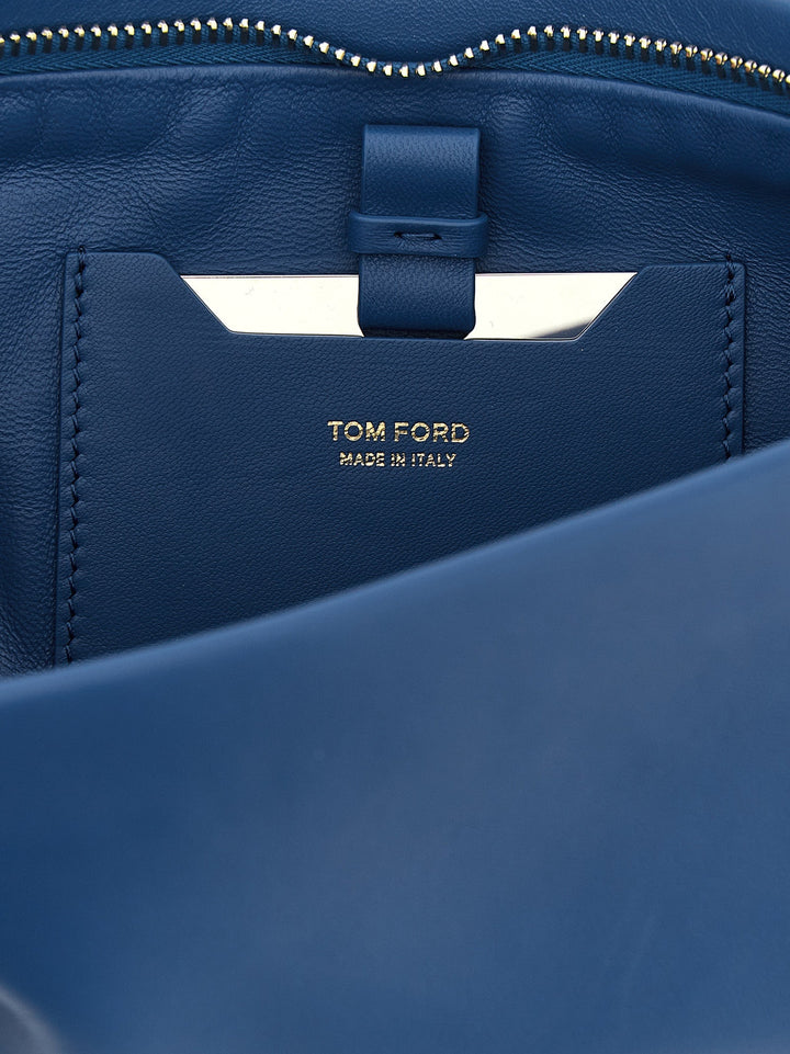 Women’s Tom Ford Blue Lambskin Clutch Bag
