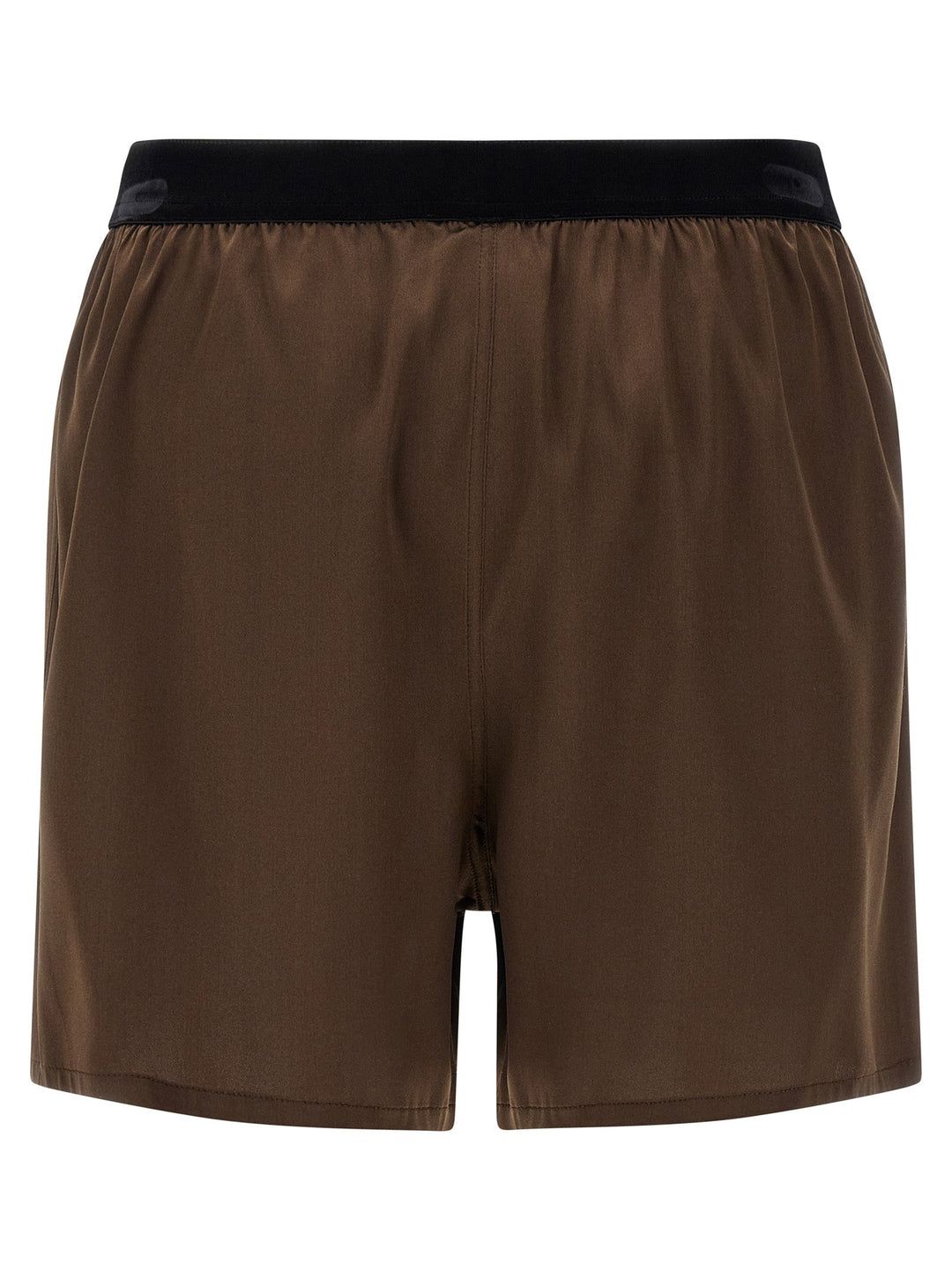 Women’s Tom Ford Brown Silk Bermuda Shorts