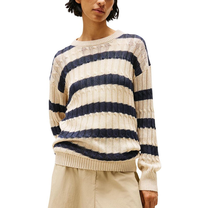 Women’s Tommy Hilfiger Beige Linen Sweatshirt