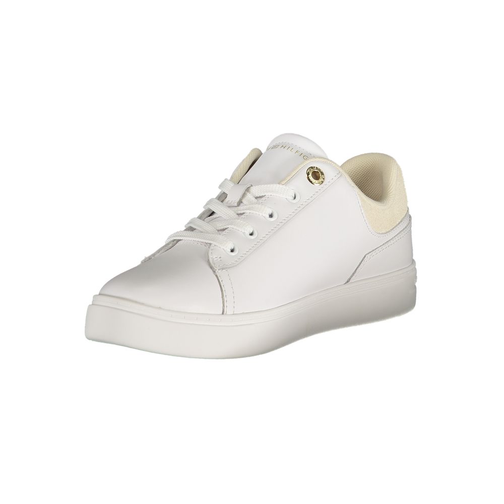 Women’s Tommy Hilfiger Bianco Polyurethane Women Sneaker
