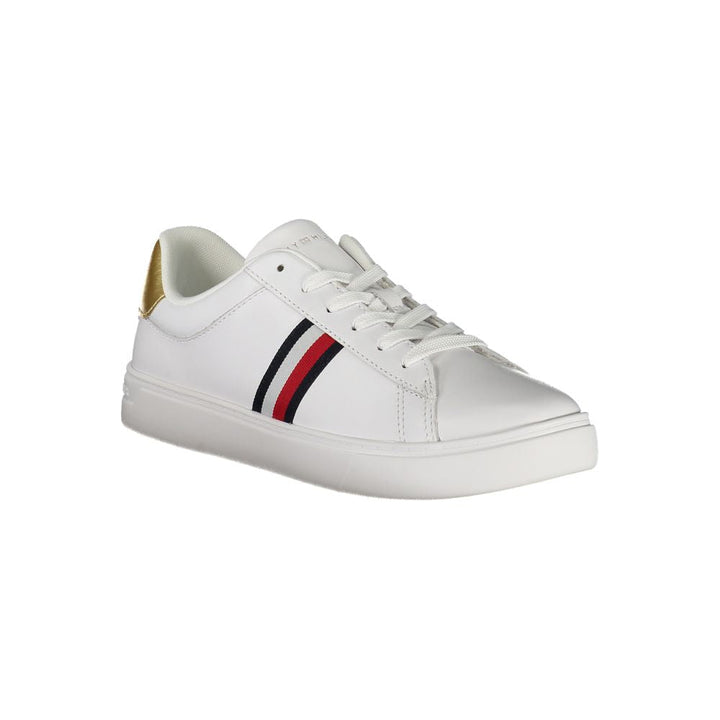 Tommy Hilfiger Bianco Polyurethane Women Sneaker