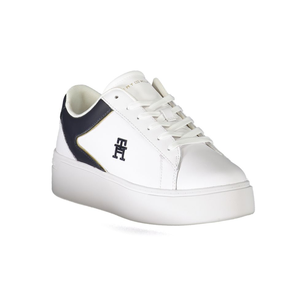Women’s Tommy Hilfiger Bianco Polyurethane Women Sneaker