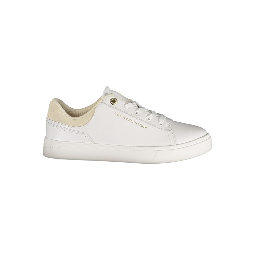 Women’s Tommy Hilfiger Bianco Polyurethane Women Sneaker