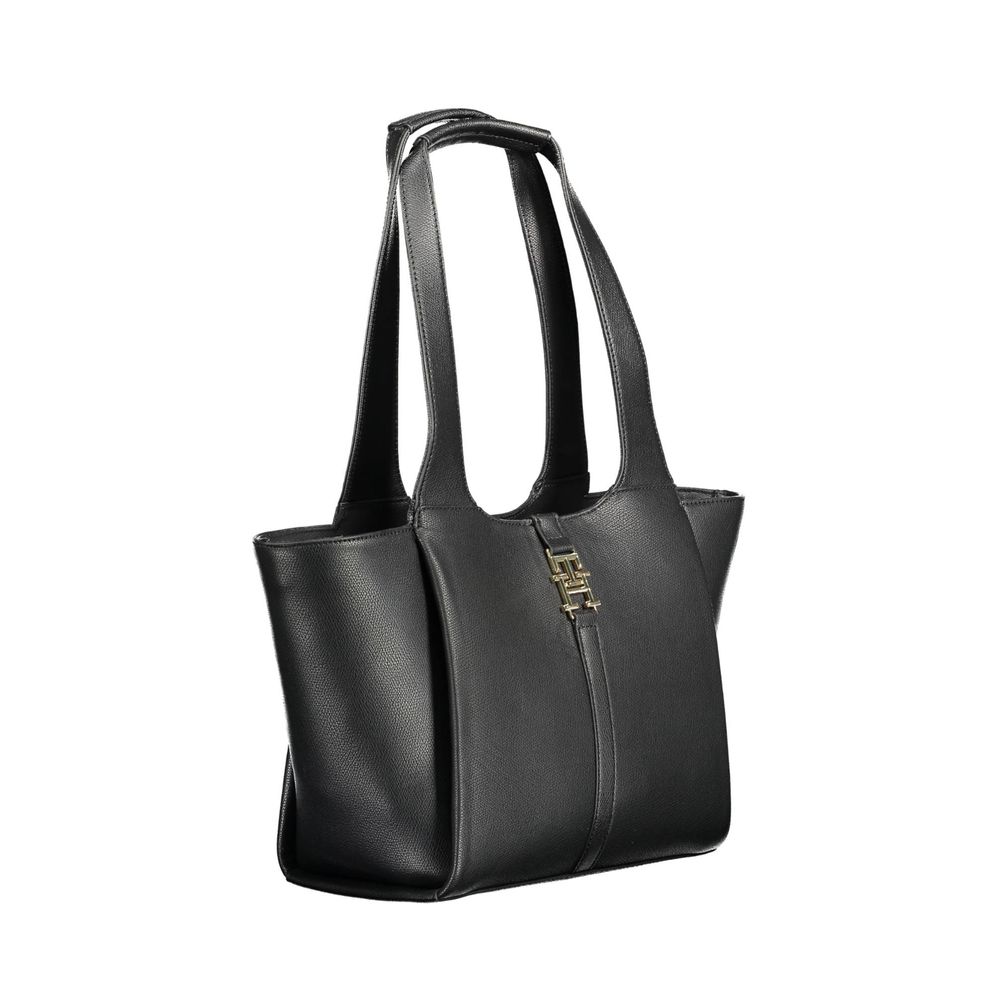 Women’s Tommy Hilfiger Black Polyurethane Women Handbag