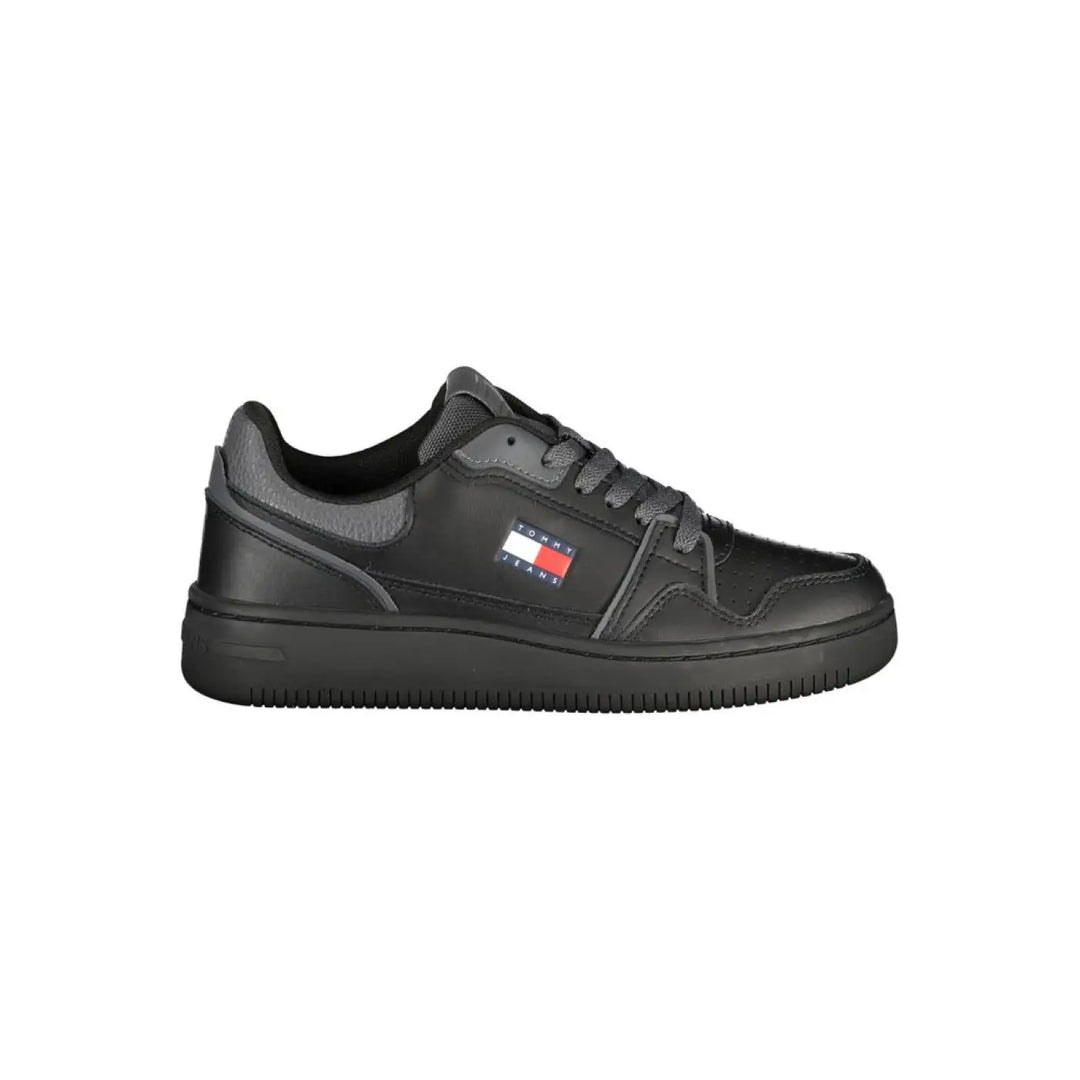 Women’s Tommy Hilfiger Black Polyurethane Women Sneaker
