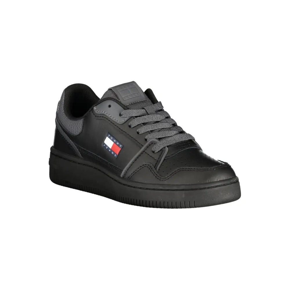 Women’s Tommy Hilfiger Black Polyurethane Women Sneaker