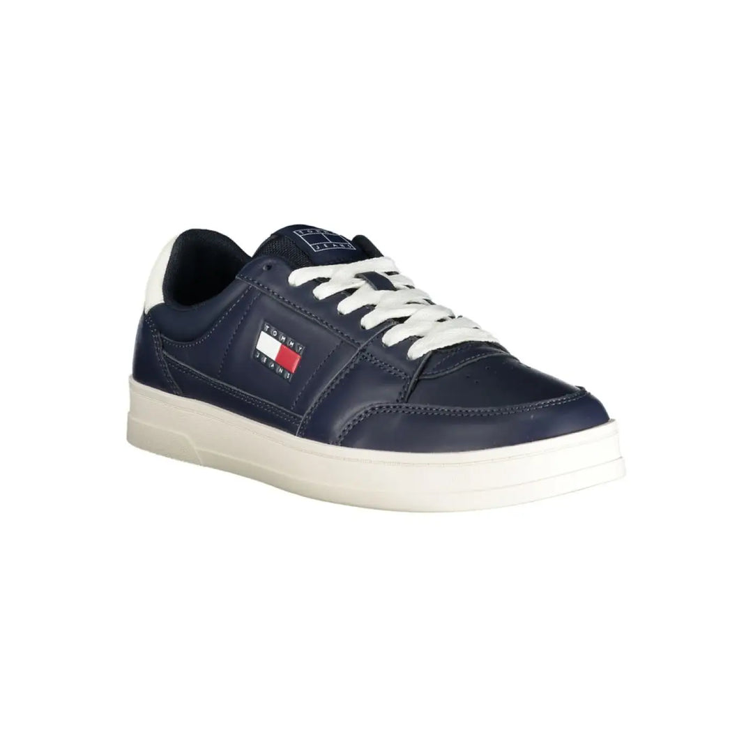 Women’s Tommy Hilfiger Blue Leather Men Sneaker