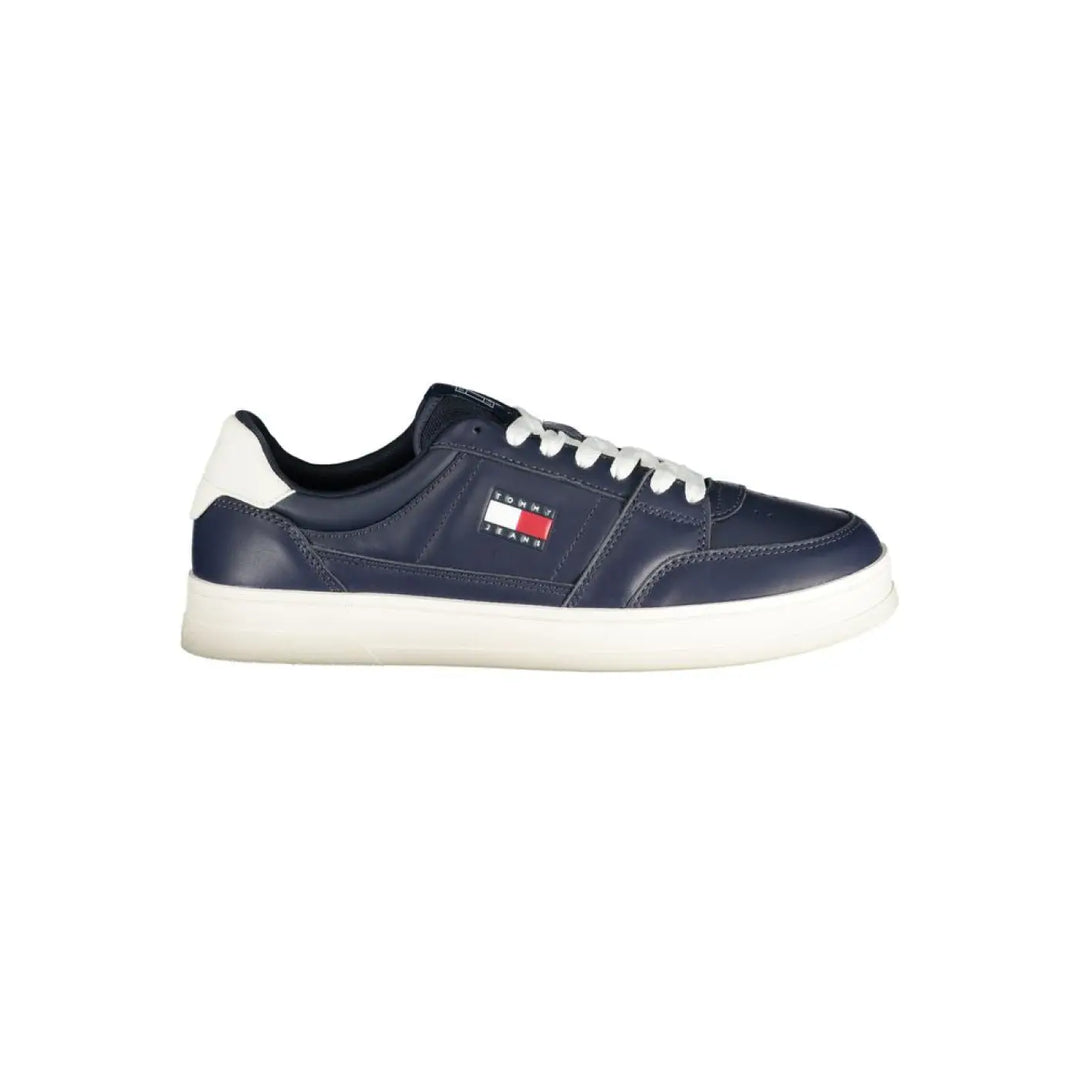 Women’s Tommy Hilfiger Blue Leather Men Sneaker