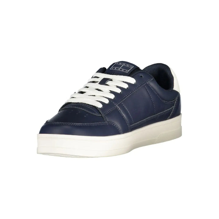 Women’s Tommy Hilfiger Blue Leather Men Sneaker