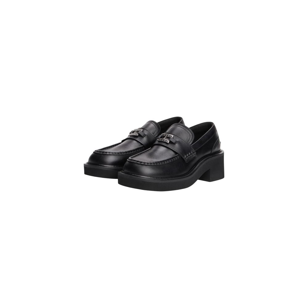 Women’s Tommy Hilfiger Jeans Black Leather High Heel Pumps
