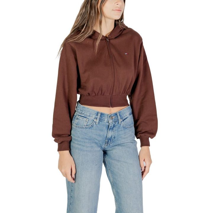Women’s Tommy Hilfiger Jeans Brown Recycled Cotton Hoodie
