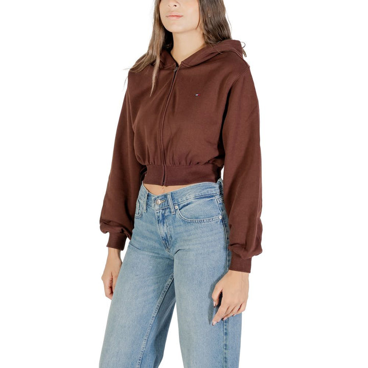 Women’s Tommy Hilfiger Jeans Brown Recycled Cotton Hoodie
