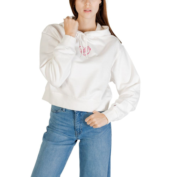 Women’s Tommy Hilfiger Jeans Cream Recycled Cotton Hoodie
