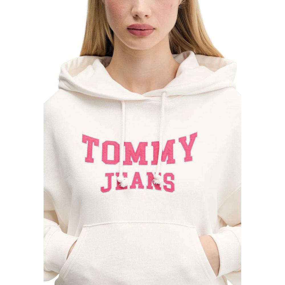 Women’s Tommy Hilfiger Jeans Cream Recycled Cotton Hoodie