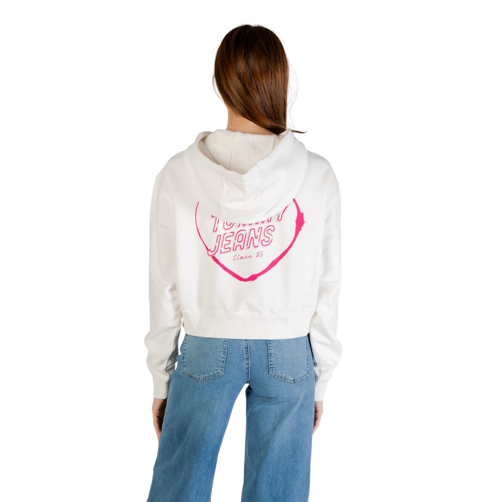 Women’s Tommy Hilfiger Jeans Cream Recycled Cotton Hoodie