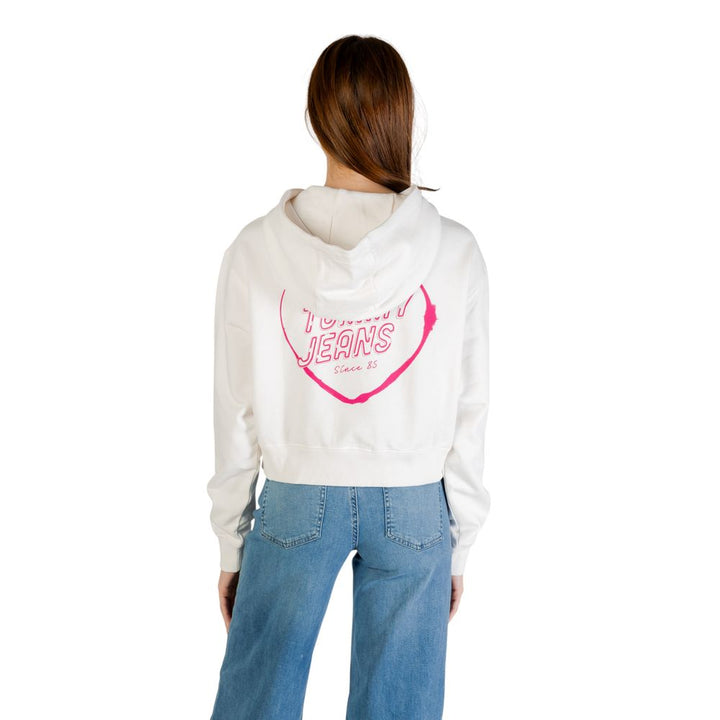 Women’s Tommy Hilfiger Jeans Cream Recycled Cotton Hoodie