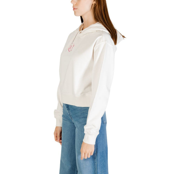 Women’s Tommy Hilfiger Jeans Cream Recycled Cotton Hoodie
