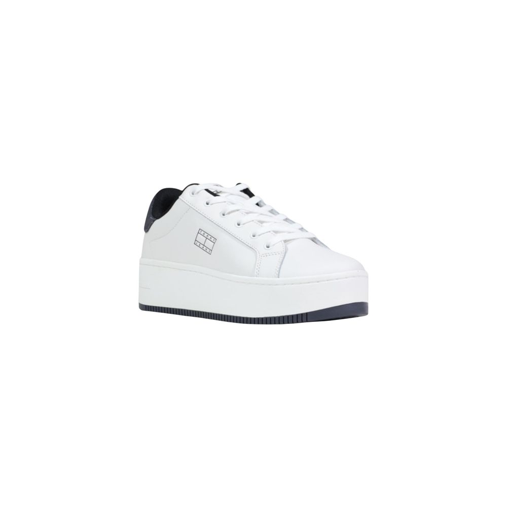 Women’s Tommy Hilfiger Jeans White Leather Chunky Sneakers