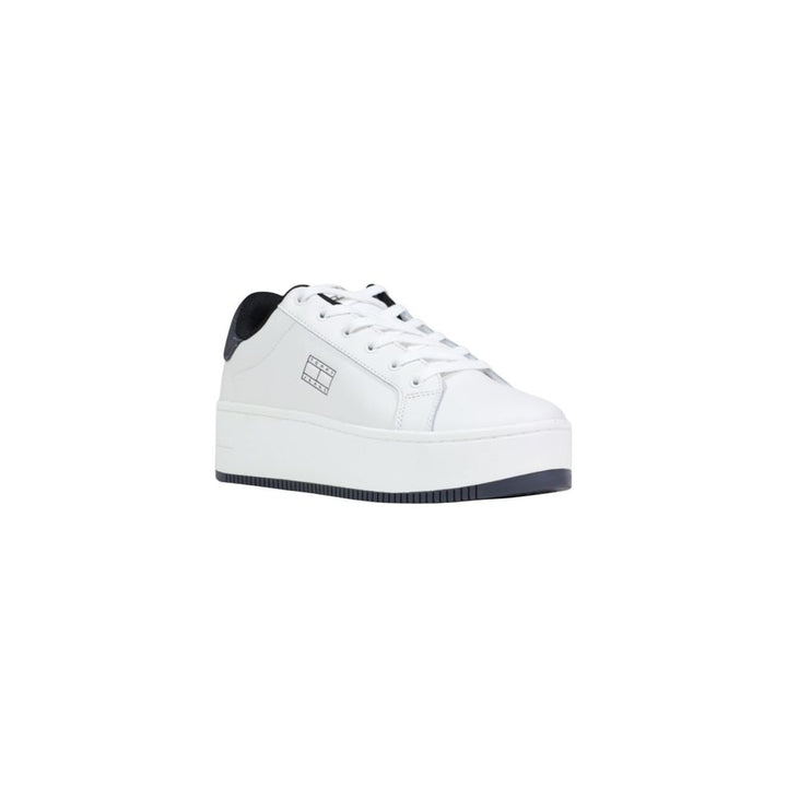 Women’s Tommy Hilfiger Jeans White Leather Chunky Sneakers