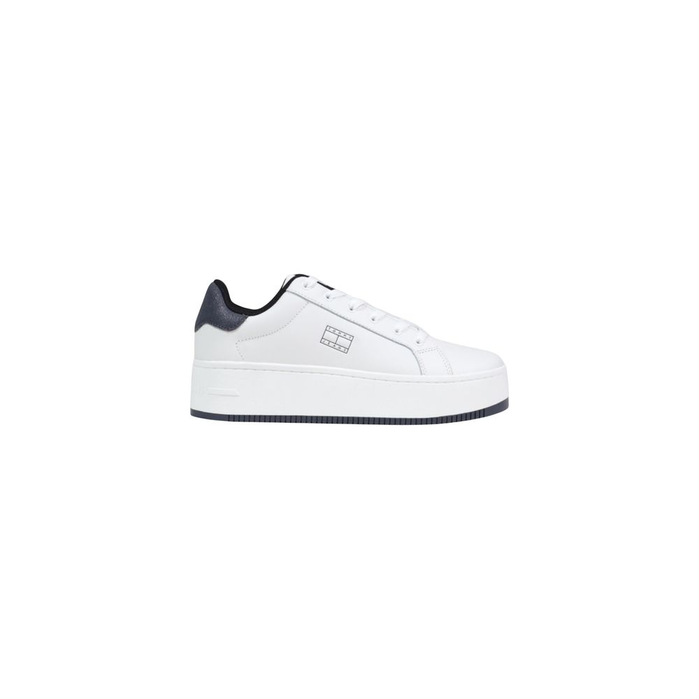Women’s Tommy Hilfiger Jeans White Leather Chunky Sneakers