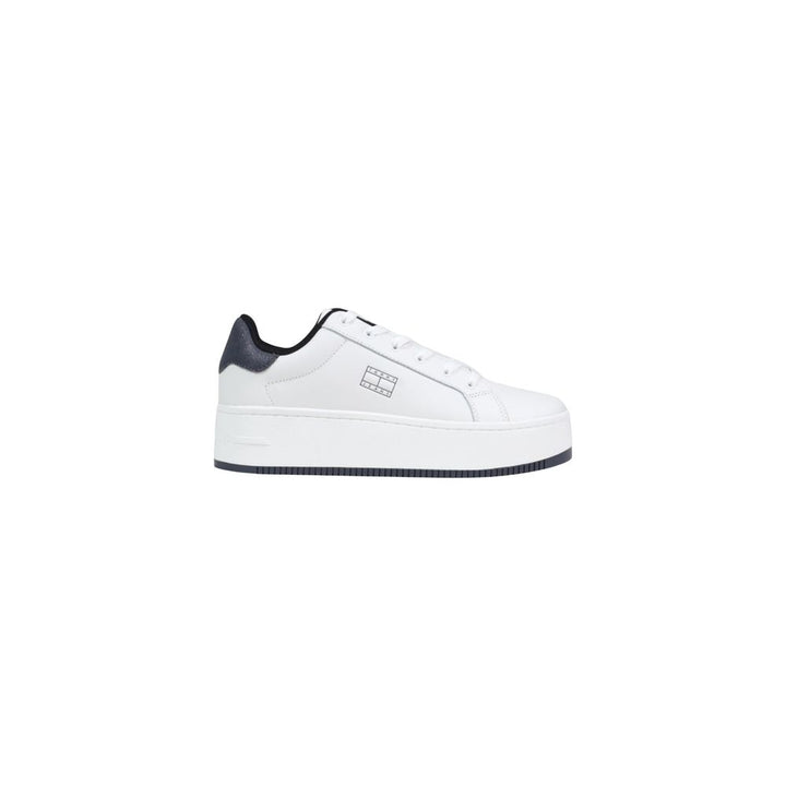 Women’s Tommy Hilfiger Jeans White Leather Chunky Sneakers