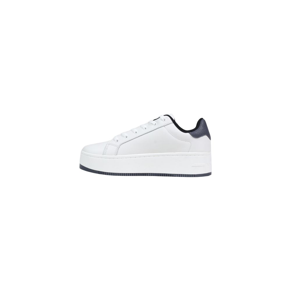 Women’s Tommy Hilfiger Jeans White Leather Chunky Sneakers