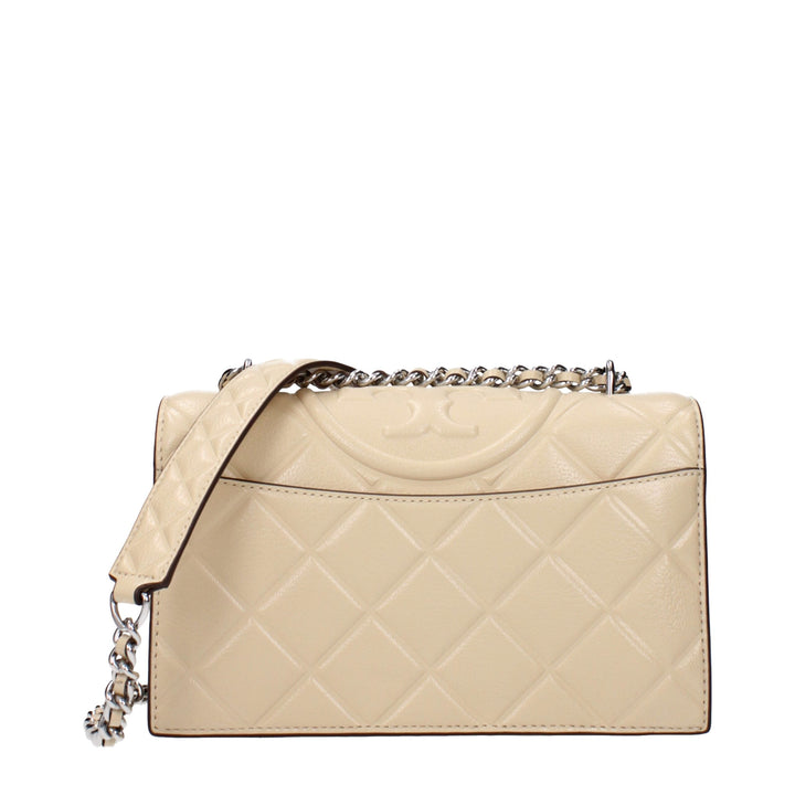 Women’s Tory Burch Beige Leather Crossbody Bag