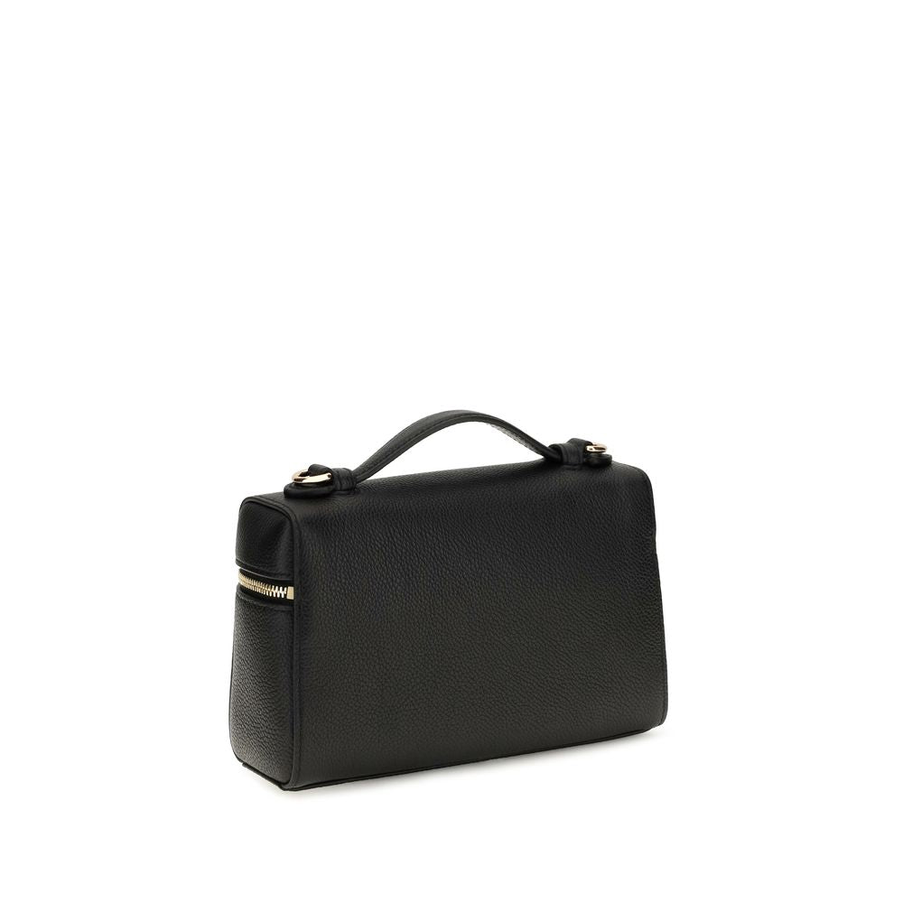 Women’s Tory Burch Black Calf Leather Bos Taurus Shoulder Bag