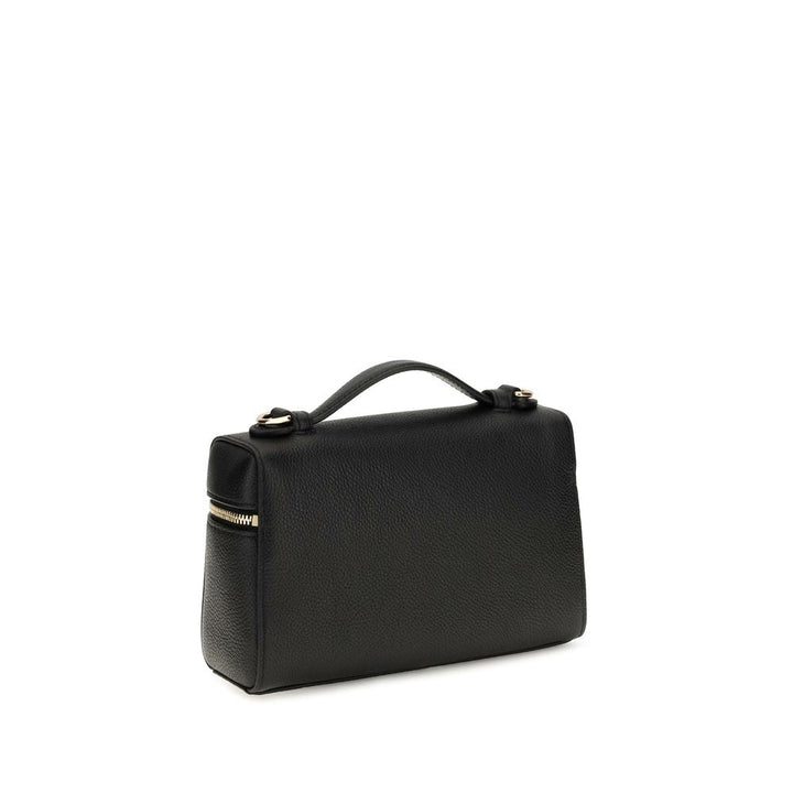 Women’s Tory Burch Black Calf Leather Bos Taurus Shoulder Bag