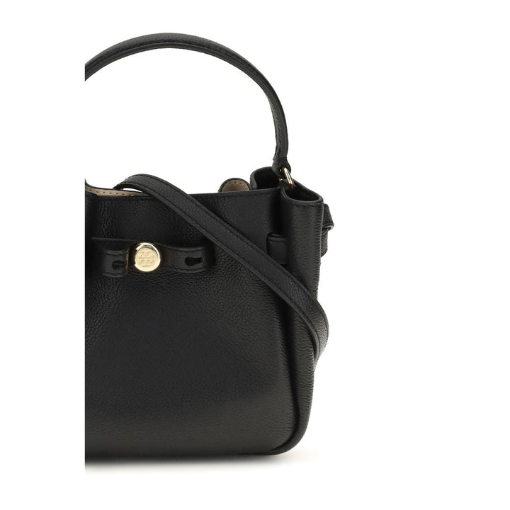Women’s Tory Burch Black Calf Leather Bos Taurus Shoulder Bag