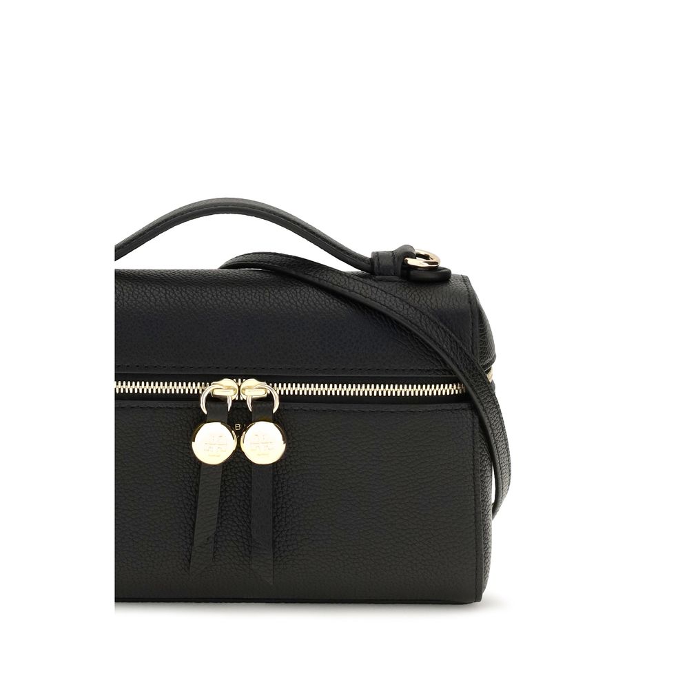 Women’s Tory Burch Black Calf Leather Bos Taurus Shoulder Bag