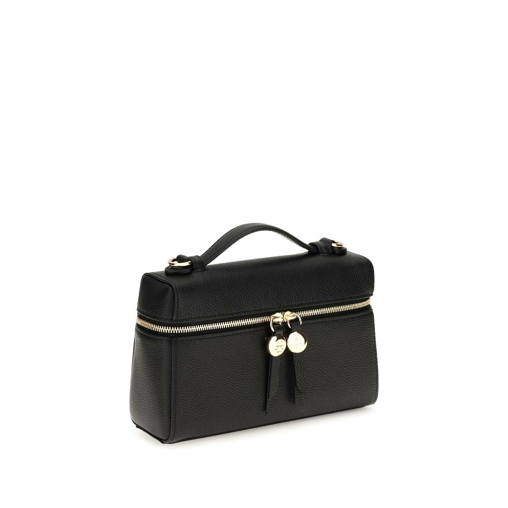Women’s Tory Burch Black Calf Leather Bos Taurus Shoulder Bag