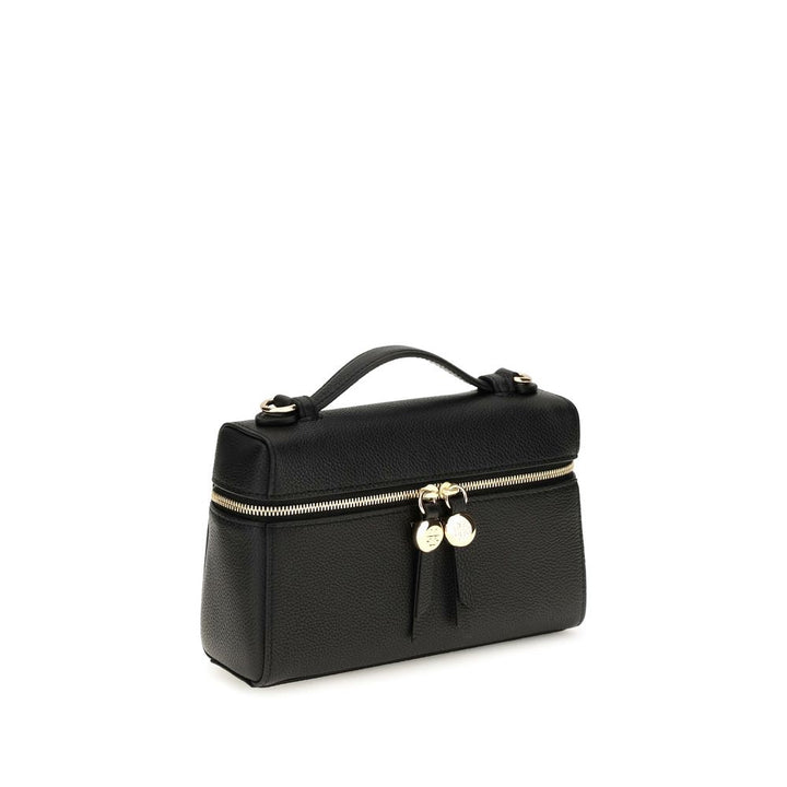 Women’s Tory Burch Black Calf Leather Bos Taurus Shoulder Bag
