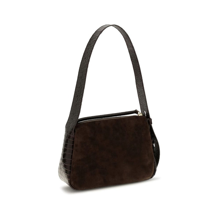 Women’s Tory Burch Brown Suede Leather Shoulder Bag