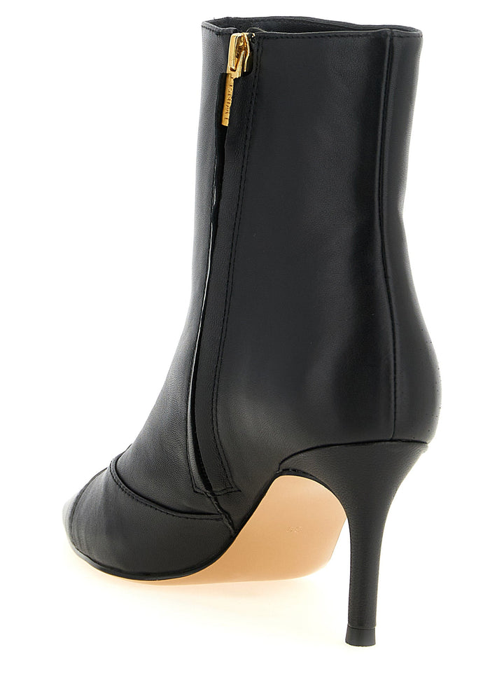 Women’s Twinset Black Leather Ankle Boots
